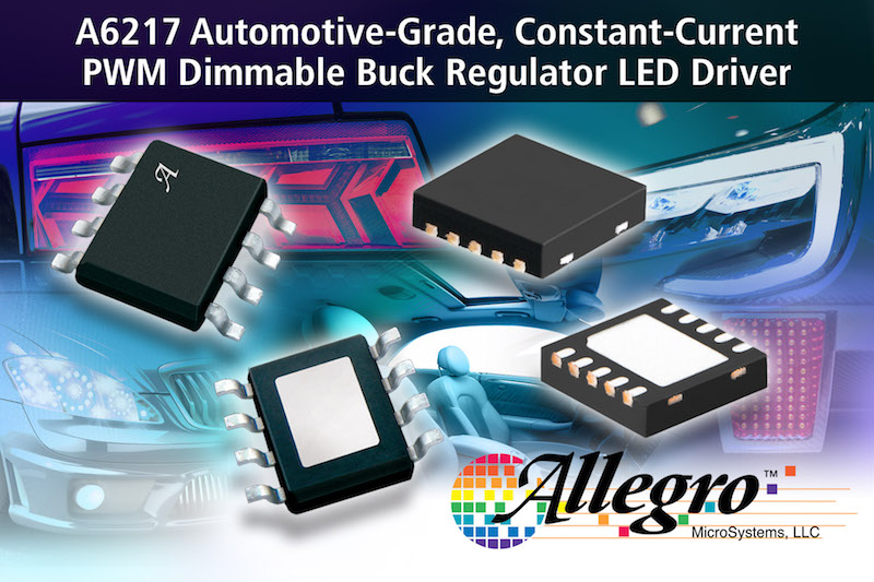 Allegro offers automotive constant-current PWM dimmable LED driver